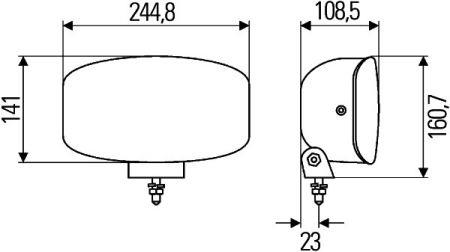 1FE008773041 Hella Фара дальнего света левая