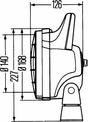 Фара дополнительного света Hella 1G4 003 470-131