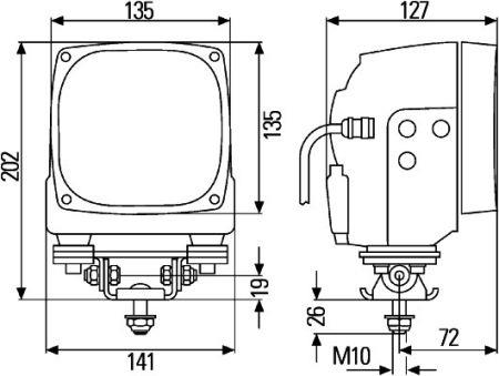 1GA996242111 Hella Фара дополнительного света
