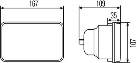 Фара основная левая Hella 1AB 003 177-791