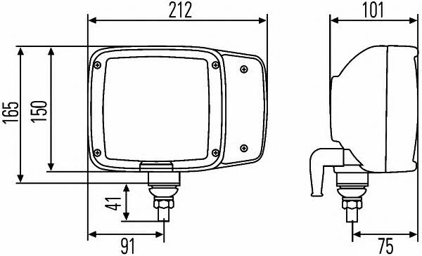 Фара основная левая Hella 1EA 993 975-057