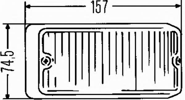Фонарь указателя поворота Hella 2BA 001 275-021