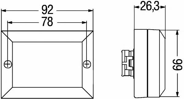 Фонарь освещения салона Hella 2JA 340 000-131