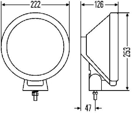 1F8006800121 Hella Фара дальнего света