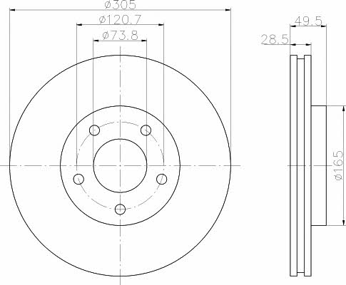 Купити Hella-Pagid 8DD 355 106-801 за низькою ціною в Україні!