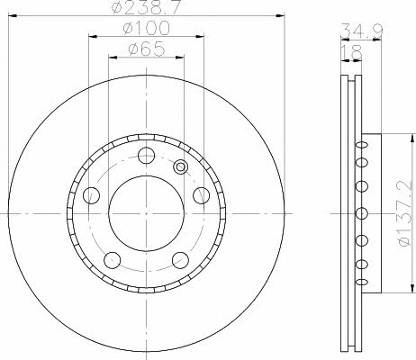 Купить Hella-Pagid 8DD 355 107-651 по низкой цене в Украине!
