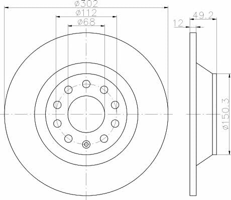 Купить Hella-Pagid 8DD 355 111-181 по низкой цене в Украине!