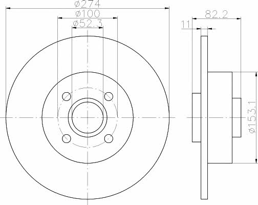 Купити Hella-Pagid 8DD 355 112-211 за низькою ціною в Україні!