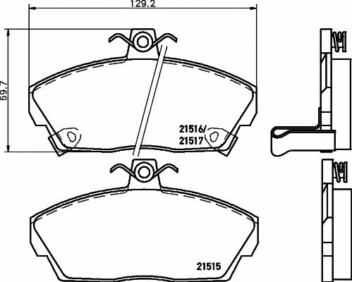 Купити Hella-Pagid 8DB 355 018-031 за низькою ціною в Україні!