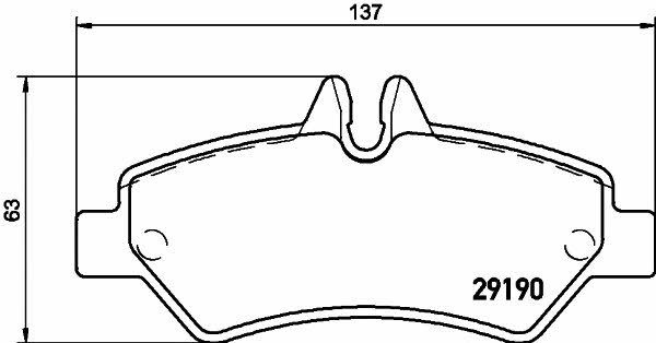 8DB355005351 Hella-Pagid Тормозные колодки дисковые, комплект