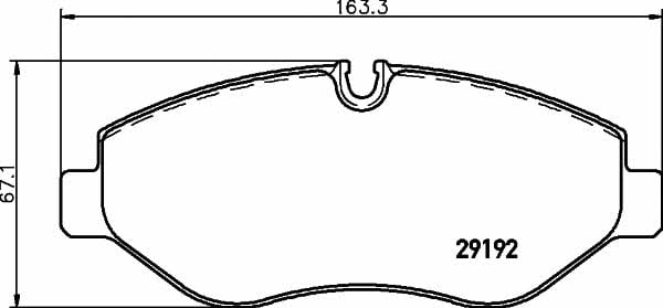 8DB355005521 Hella-Pagid Тормозные колодки дисковые, комплект