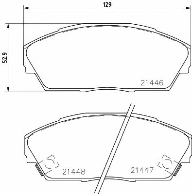 Hella-Pagid 8DB 355 006-301 Гальмівні колодки, комплект 8DB355006301: Купити в Україні - Добра ціна на EXIST.UA!