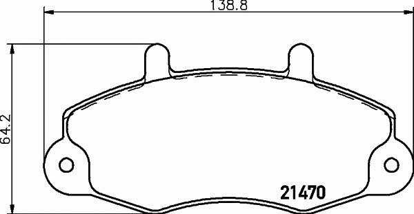 8DB355006391 Hella-Pagid Тормозные колодки дисковые, комплект