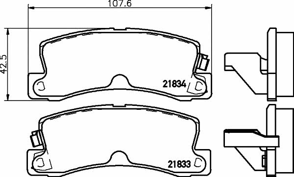 Купить Hella-Pagid 8DB 355 006-431 по низкой цене в Украине!