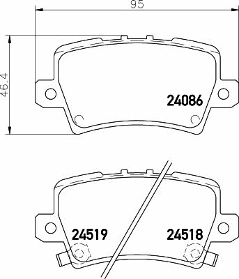 8DB355006751 Hella-Pagid Тормозные колодки дисковые, комплект
