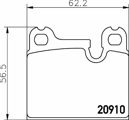 Hella-Pagid 8DB 355 008-111 Гальмівні колодки, комплект 8DB355008111: Купити в Україні - Добра ціна на EXIST.UA!