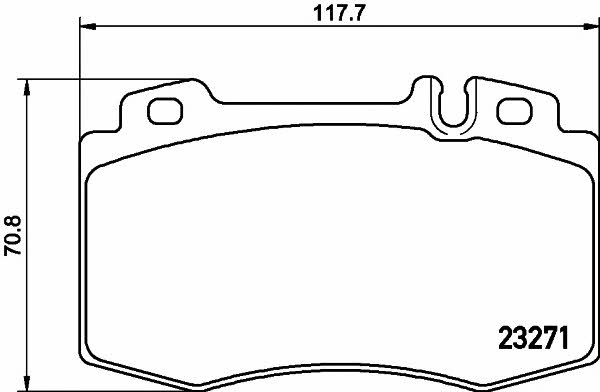 8DB355008691 Hella-Pagid Тормозные колодки дисковые, комплект