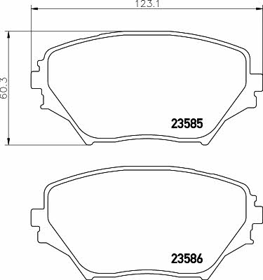 8DB355009741 Hella-Pagid Тормозные колодки дисковые, комплект