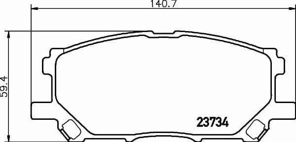 8DB355010071 Hella-Pagid Тормозные колодки дисковые, комплект