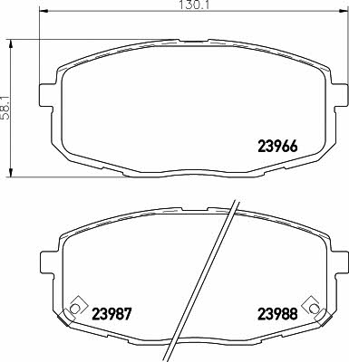 Купить Hella-Pagid 8DB 355 010-611 по низкой цене в Украине!