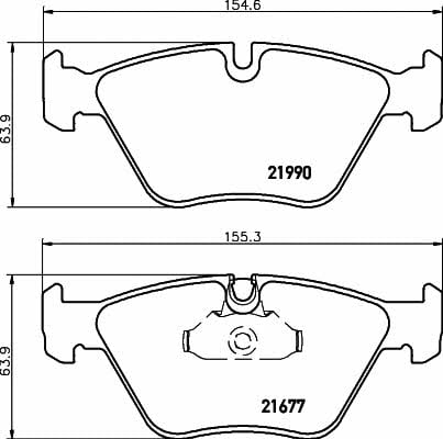 8DB355010711 Hella-Pagid Тормозные колодки дисковые, комплект