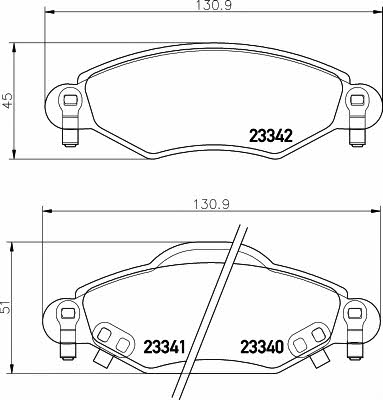 8DB355010791 Hella-Pagid Тормозные колодки дисковые, комплект