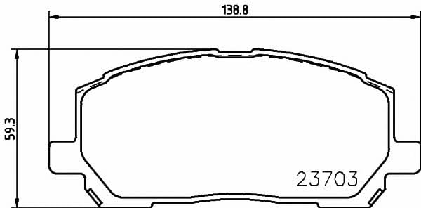 8DB355011161 Hella-Pagid Тормозные колодки дисковые, комплект