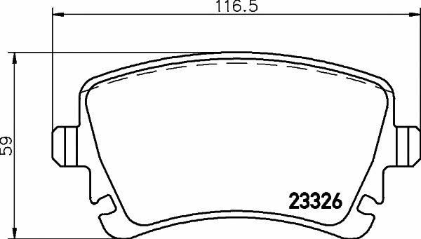 Купить Hella-Pagid 8DB 355 011-531 по низкой цене в Украине!