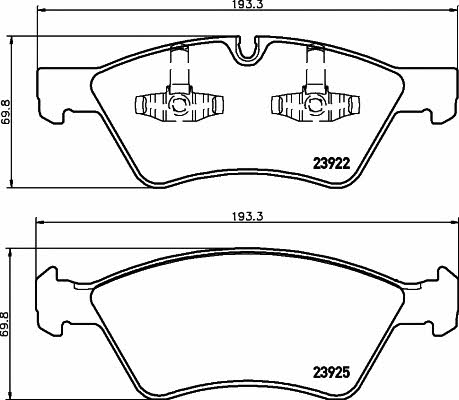 Купить Hella-Pagid 8DB 355 012-011 по низкой цене в Украине!
