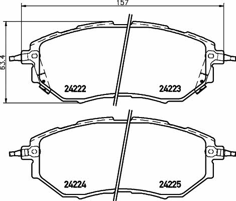 Купить Hella-Pagid 8DB 355 012-031 по низкой цене в Украине!