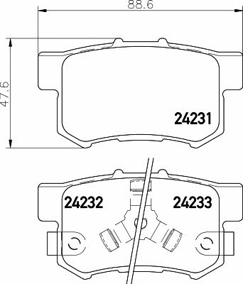 Купить Hella-Pagid 8DB 355 012-061 по низкой цене в Украине!
