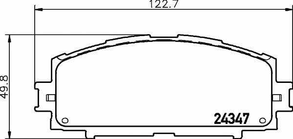 8DB355012361 Hella-Pagid Тормозные колодки дисковые, комплект