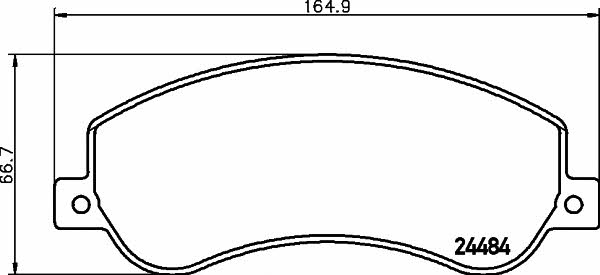 Купить Hella-Pagid 8DB 355 012-761 по низкой цене в Украине!
