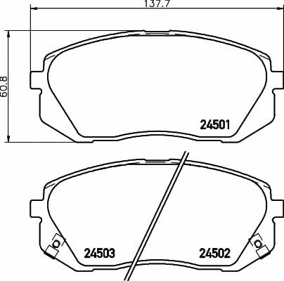 Купить Hella-Pagid 8DB 355 012-961 по низкой цене в Украине!