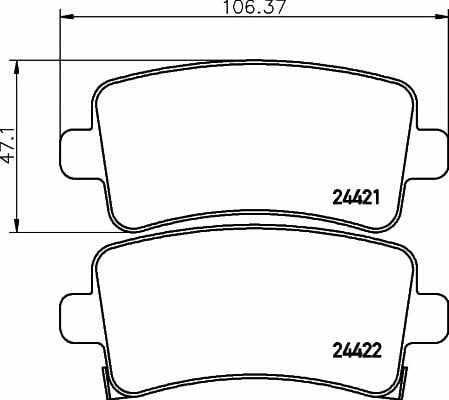Купить Hella-Pagid 8DB 355 012-991 по низкой цене в Украине!