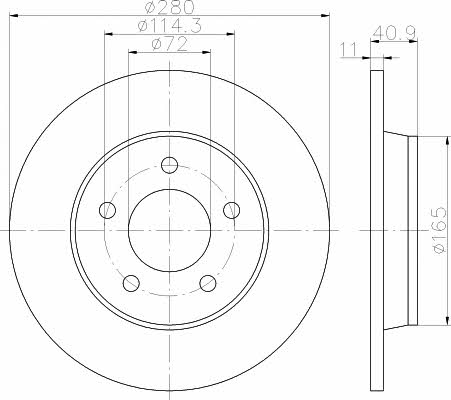 Купити Hella-Pagid 8DD 355 110-911 за низькою ціною в Україні!