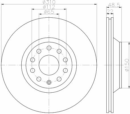 Купить Hella-Pagid 8DD 355 112-121 по низкой цене в Украине!