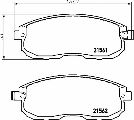 Купить Hella-Pagid 8DB 355 013-991 по низкой цене в Украине!
