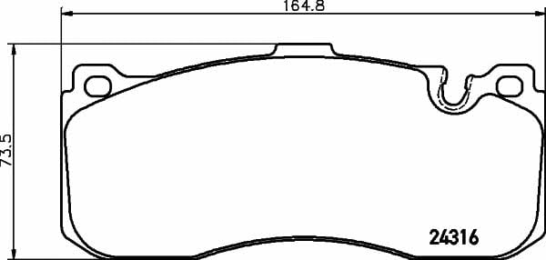 8DB355014041 Hella-Pagid Тормозные колодки дисковые, комплект