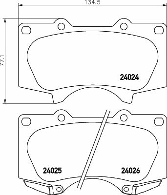 Купить Hella-Pagid 8DB 355 014-121 по низкой цене в Украине!