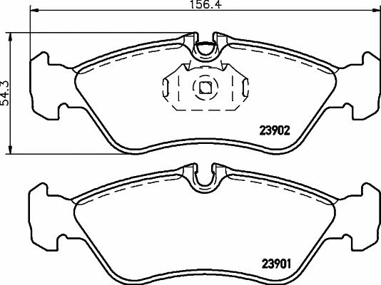 Купить Hella-Pagid 8DB 355 014-401 по низкой цене в Украине!
