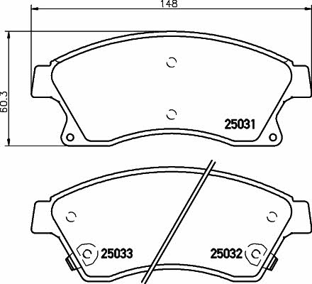 Купить Hella-Pagid 8DB 355 015-231 по низкой цене в Украине!