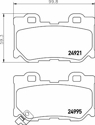 Купить Hella-Pagid 8DB 355 015-421 по низкой цене в Украине!
