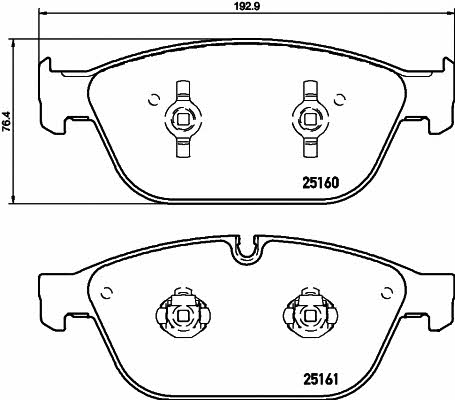 Купить Hella-Pagid 8DB 355 016-021 по низкой цене в Украине!