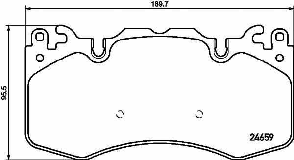 8DB355016151 Hella-Pagid Тормозные колодки дисковые, комплект