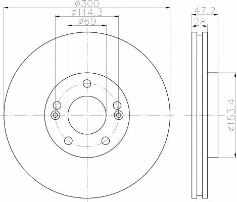 Купить Hella-Pagid 8DD 355 114-511 по низкой цене в Украине!