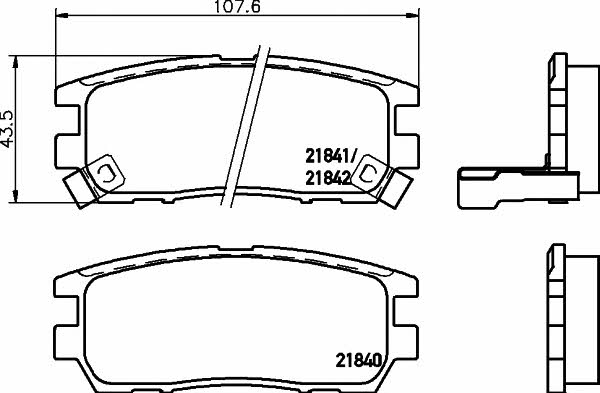 8DB355016471 Hella-Pagid Тормозные колодки дисковые, комплект