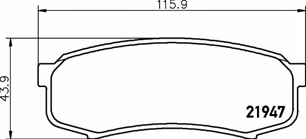 Купить Hella-Pagid 8DB 355 016-831 по низкой цене в Украине!