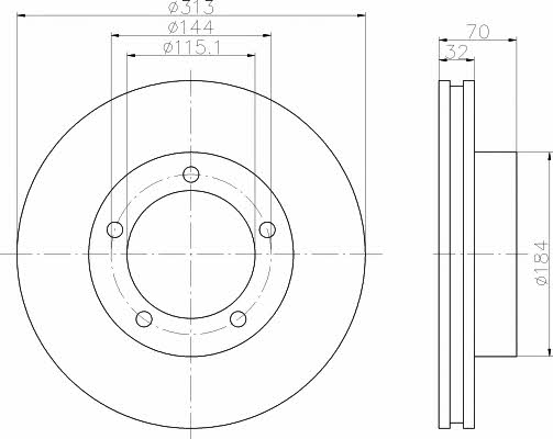 Купити Hella-Pagid 8DD 355 118-591 за низькою ціною в Україні!