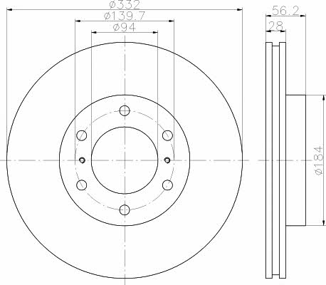 Купити Hella-Pagid 8DD 355 119-081 за низькою ціною в Україні!